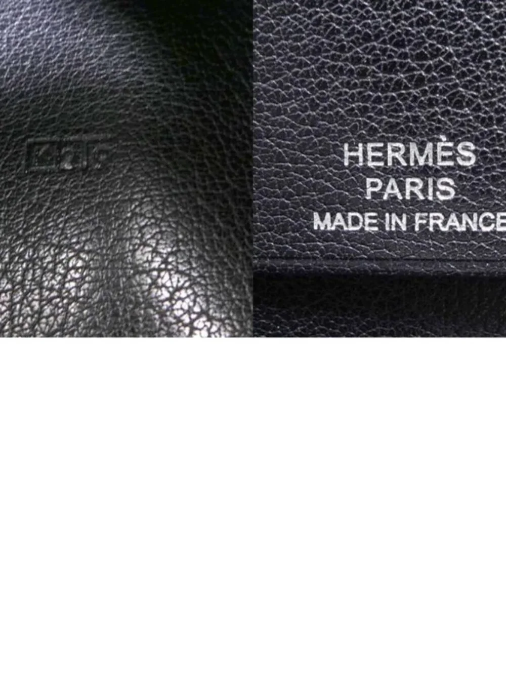 Hermes Notebook Cover Leather Black